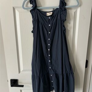 Universal Thread Dark Blue Button-Front Top